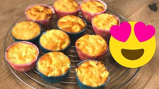 Apfel Muffins Rezept schnell und einfach lecker backen [upl. by Enylecoj157]