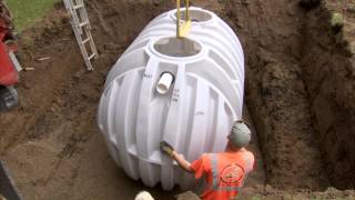 AK Industries  Septic Tank Installation Video [upl. by Tebasile]