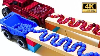 Marble Run Race ☆ HABA Slope amp Retro Truck Garbage Truck Long Version 3 [upl. by Anitniuq591]