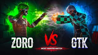 TGR GTK111 Vs ZORO FF  1vs1 Most Demanded amp Awaited Match 🍷🗿 [upl. by Drus24]