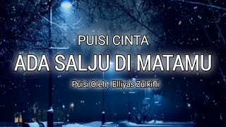 Puisi Cinta ADA SALJU DI MATAMU Karya Elliyas Zulkifli kampunglangit [upl. by Ehsom188]