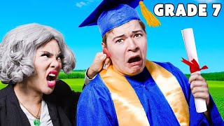 I Went Back To KINDERGARTEN For a Day  Funny Skits amp Crazy Challenges by Crafty Hacks [upl. by Lissy]