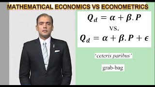 Mathematical Economics vs Econometrics [upl. by Mccoy29]