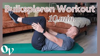 Buikspieroefeningen  10 minuten buikspieren workout voor thuis OPTIMAVITA [upl. by Bauske]