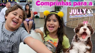 COMPRANDO ENXOVAL PARA A NOSSA CACHORRINHA [upl. by Ellennahc]