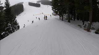 Skiing at Bansko Bulgaria 14124 On piste number 6 4 1 [upl. by Edivad]