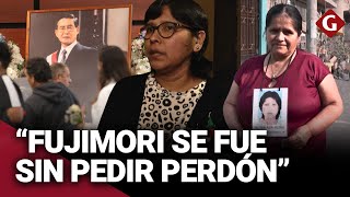 FAMILIARES de VÍCTIMAS de la CANTUTA y BARRIOS ALTOS se pronuncian tras muerte de FUJIMORI  Gestión [upl. by Rufford]