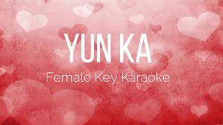 YUN KA  Willie Revillame  Karaoke Lyrics  Female Key  KADVph [upl. by Yatnoj293]