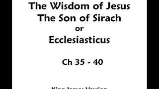 The Wisdom of Sirach or Ecclesiasticus  KJV  Audio  Chapter 35  40 [upl. by Wj540]