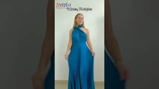 How to wear a convertible infinity dress tutorialsInfinityDresscom bridalsquad bridesmaiddress [upl. by Aserehs]