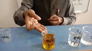 Determine that miscible and immiscible liquid is dissolve or not 9th chemistry practical Exp 610 [upl. by Lindholm538]