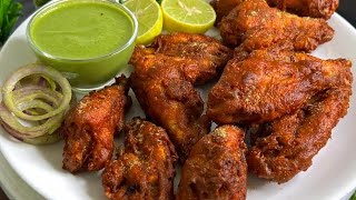 Chicken Wings Fry Recipe ❤️  Crispy Chicken Wings Fry Recipe ❤️ Chicken fry with green chutney [upl. by Assenab877]