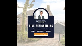 Makelaar Eduard is live bij een helft van een dubbel woonhuis Populierenlaan 4 in Muiderberg [upl. by Harol]