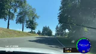 Alfa Romeo Stelvio QV with Audi R8s  Pacific Raceway 134 laps [upl. by Dlarrej]