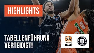 Tabellenführung verteidigt ratiopharm ulm  Veolia Towers Hamburg  BBL Highlights [upl. by Iormina]