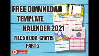 DOWNLOAD 50 TEMPLATE KALENDER PHOTO 20212022 GRATIS part 2 [upl. by Moia716]