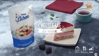 Cómo hacer un cheesecake de mora sin horno [upl. by Eiduam416]