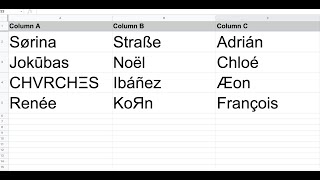 Accent Letters and Punctuation in InDesign Data Merge Tilde Umlaut Ellipsis EmDash etc [upl. by Negam]