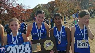 2024 CIAC XC State Open Girls Champions Glastonbury [upl. by Kcirnek]