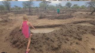 Permaculture swales berms and other water harvesting structures before the rain comesdayvlog 28 [upl. by Tnomed]