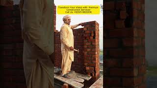 Expert Brick Masonry Work  8 Marla Boundary Wall in Bahria Orchard  home expertbuilders [upl. by Marcin]