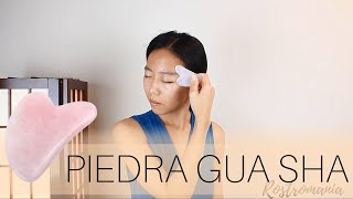 Piedra Gua Sha con Masaje Facial 💆🏼 Rostromania [upl. by Ttirrej]