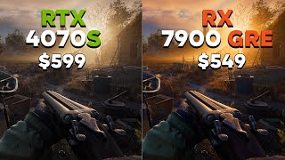 R7 9800X3D  RTX 4070 Super vs RX 7900 GRE  Test in 13 Games on 1440p amp 4K [upl. by Pelson]