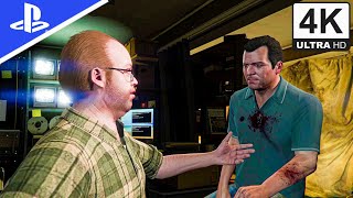 GTA 5  Michael Meets Lester After A Long Time Mission In Stunning 4K HDR 60FPS PS5 Gameplay [upl. by Cormick]