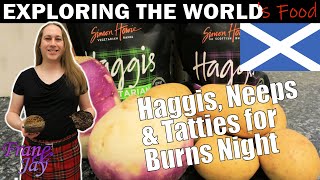 Making Haggis Neeps and Tatties for Burns Night  Scottish Food Review [upl. by Yerg800]