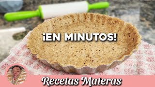 MASA para TARTAS SALADAS INTEGRAL  Pascualina casera [upl. by Ingemar]