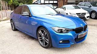 BMW 318d MSport Shadow Edition Auto in Estoril Blue Metallic  For Sale [upl. by Ahsienyt929]