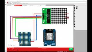 ESP EASY MAX7219 basic display with ntp clock [upl. by Nanda642]