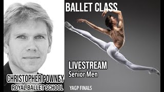 Ballet Class with Christopher Powney The Royal Ballet School Artistic Director  Senior Men [upl. by Andre]