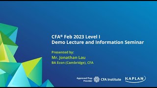 CFA Feb 2023 Level I  Alternative Investments  Jonathan Lau  BA Econ CFA [upl. by Calvano]