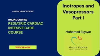 Inotropes and Vasopressors part 1 Mohamed Elgayar [upl. by Lalage]