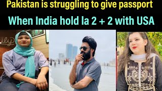 Pakistan is struggling to give passport when India hold la 2 plus 2 with USA [upl. by Adnwahsor]