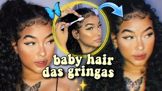 BABY HAIR COM SABONETE cola mesmo [upl. by Aneleve]