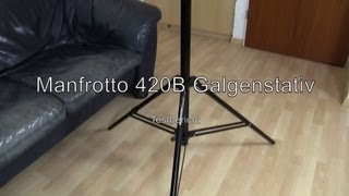 Testbericht Manfrotto 420B Galgenstativ [upl. by Devin168]