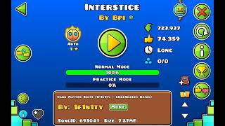 Interstice Auto by Bpi  Geometry Dash [upl. by Nyleaj]