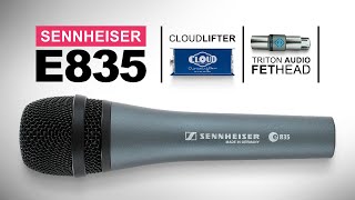 Sennheiser E835 Dynamic Mic Test  Review With CloudLifter vs FetHead [upl. by Fidel]