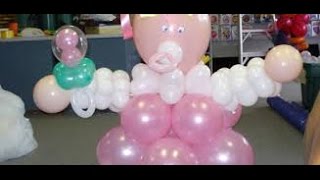 decoración de globos para baby shower [upl. by Gibrian]