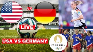 USA vs Germany Women 41 Live Stream Olympic Games 2024 Football Match Score Today Highlights USWNT [upl. by Anihs607]