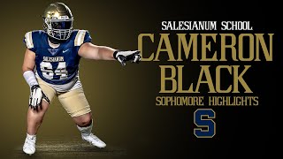 Cameron Black Sophomore Highlights Salesianum [upl. by Llevra]