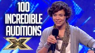 100 AUDITIONS VIEWED BY MILLIONS  The X Factor UK [upl. by Reid]