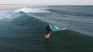 WINGFOILING wave session in EPIC crossoffshore conditions [upl. by Dorri]