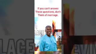 Why are you thinking of marriage now  Pastor Kumuyi talks on the issue of late marriage  DCLM [upl. by Nan]