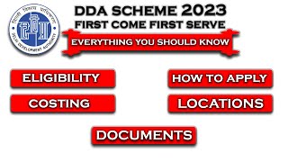 DDA Housing Scheme 2023 Update  How to Apply  Eligibility  Important Documents and Dates [upl. by Namie]