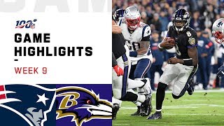 Patriots vs Ravens Week 9 Highlights  NFL 2019 [upl. by Cleo]