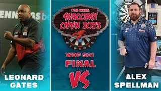 Leonard Gates vs Alex Spellman  WDF 501 Final  Seacoast Open [upl. by Griffith616]