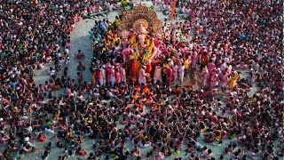 Lalbaug Cha Raja Visarjan at Girgaon Chowpatty 2023Never Experience Before😍Mumbai Ganpati Visarjan [upl. by Zoha805]